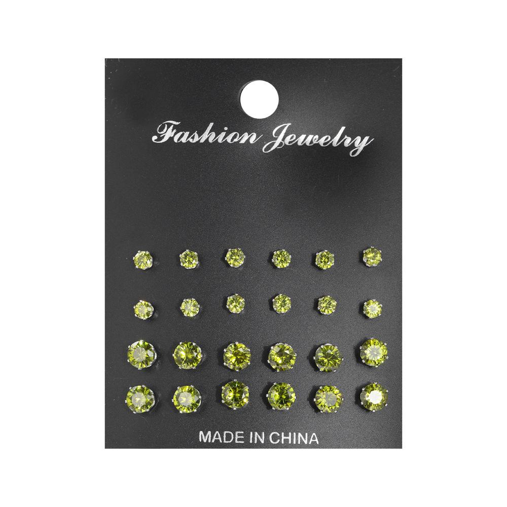 12 Pcs Zircon Earrings Set Briliant Shiny Stud Earrings for Women Simple Pearl Irregular Trendy Jewerly Accessories 2026 New
