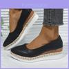 Stylish Women's Slip-on Platform Shoes With Breathable Snake Pattern Design For All Seasons