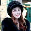 New Winter Mink Hat for Women Mink Fur Hat Whole Mink Fur Hat Ear Protection Duck Tongue Wheat Ear Mink Fur Hat