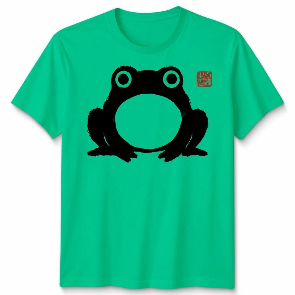Matsumoto Hoji Frog Unisex T Shirt Grumpy Frog Japanese Artwork Novelty S