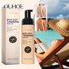 Ouhoe 100ml Samoopalovací pěna bez slunce Rychleschnoucí Bronzový Bronzer Přirozeně vypadající opálení na obličej a tělo Voděodolné Složení pro venkovní použití