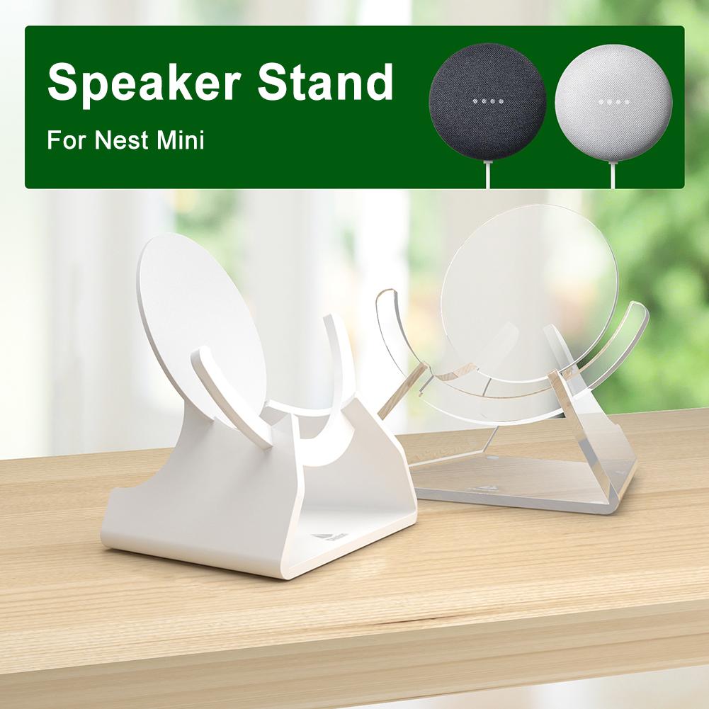 Desktop Stand Acrylic Speaker Stand Desktop Holder for Nest Mini Speaker