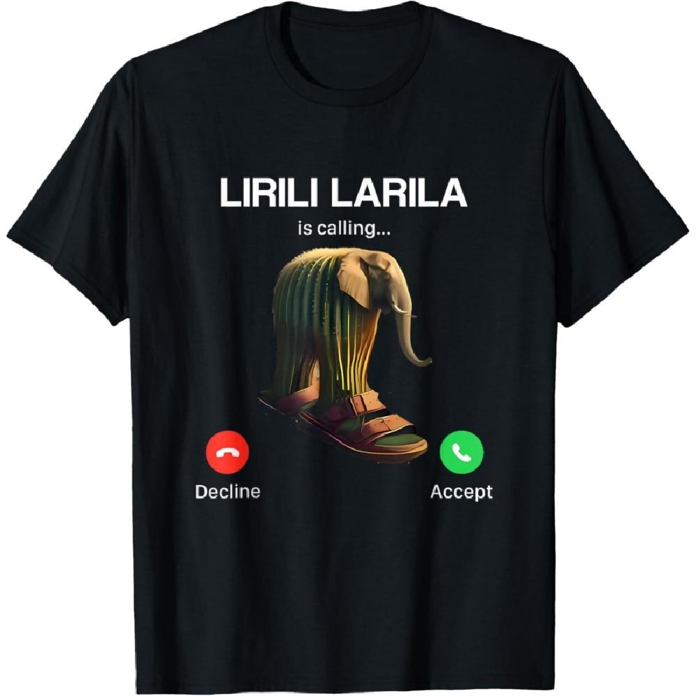 

Lirili Larila is Calling Brainrot Italian Brainrot Meme T-Shirt XXXXXL чорний
