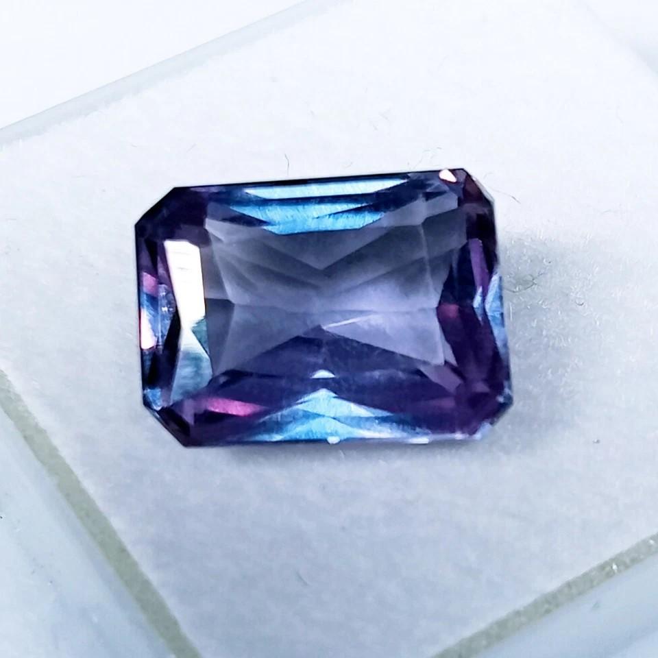 Natural Alexandrite Color Change CERTIFIED Emerald Cut Loose Gemstone