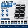 8-Piece Hair Clipper Guide Comb Set, Universal Cutting Guides 1.5-25mm for Fade and Taper