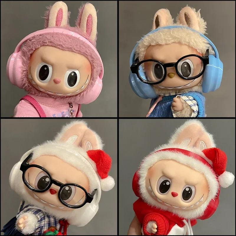 Labubu Accessories 17cm Labubu Fashion Earphone Accessories 10cm Cotton Doll Earphones Macaron Color Doll Earphones