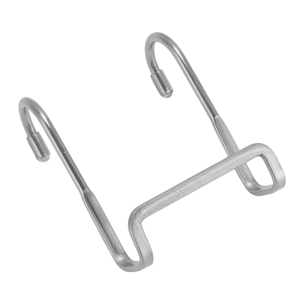 4PCS Double Hanging Hook Stainless Steel Strong Bearing Door Hanger Hook for Hats Clothes Towel