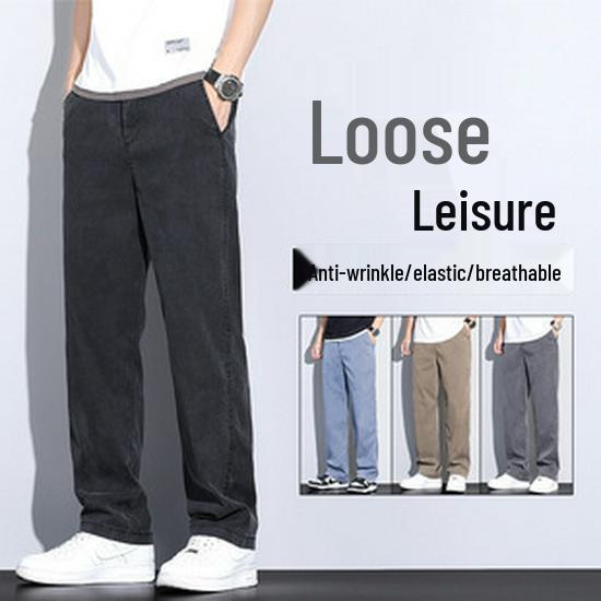 2023 High-Waist Elastic Straight-Leg Jeans for Women—Slimming, Nine-Tenth Length for Petite Figures