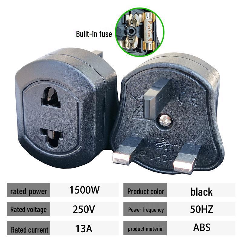 Hong Kong UK Travel Adapter: Multi-function One-to-Three Converter Socket