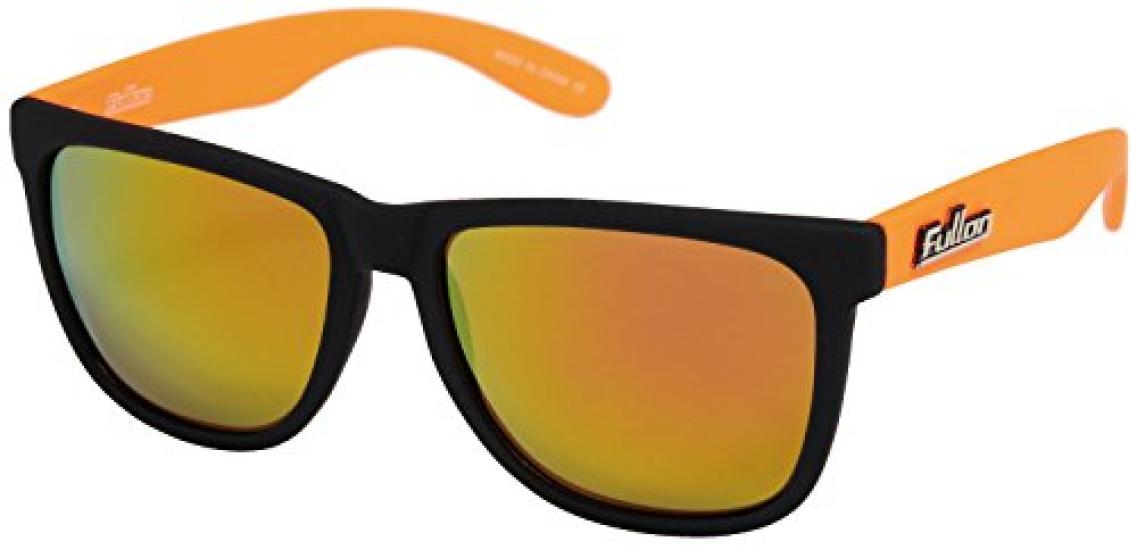 

FULLON Eyewear Sunglasses FBL 043-12 Matte BlackMatte Orange (Rubber Finish) with Removable Mirror Polarized Lenses