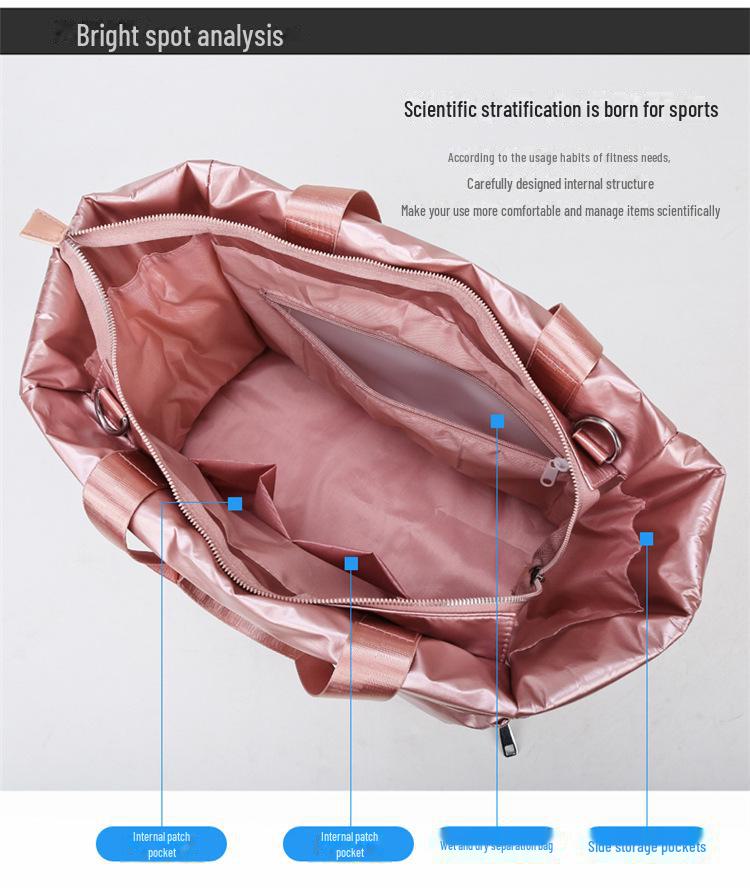 Multi-Purpose Fitness Bag with Wet/Dry Separation for Yoga, Swimming, and Travel