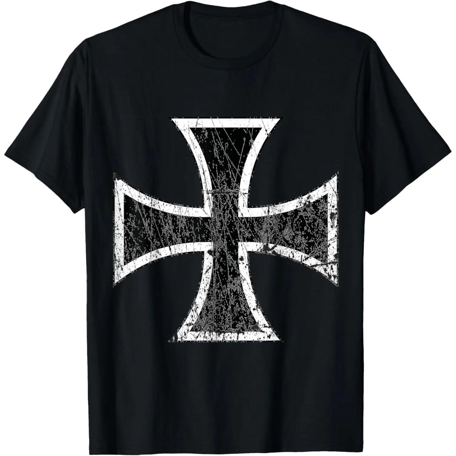 

Distressed Iron Cross T-Shirt T-Shirt XXXXXL чорний