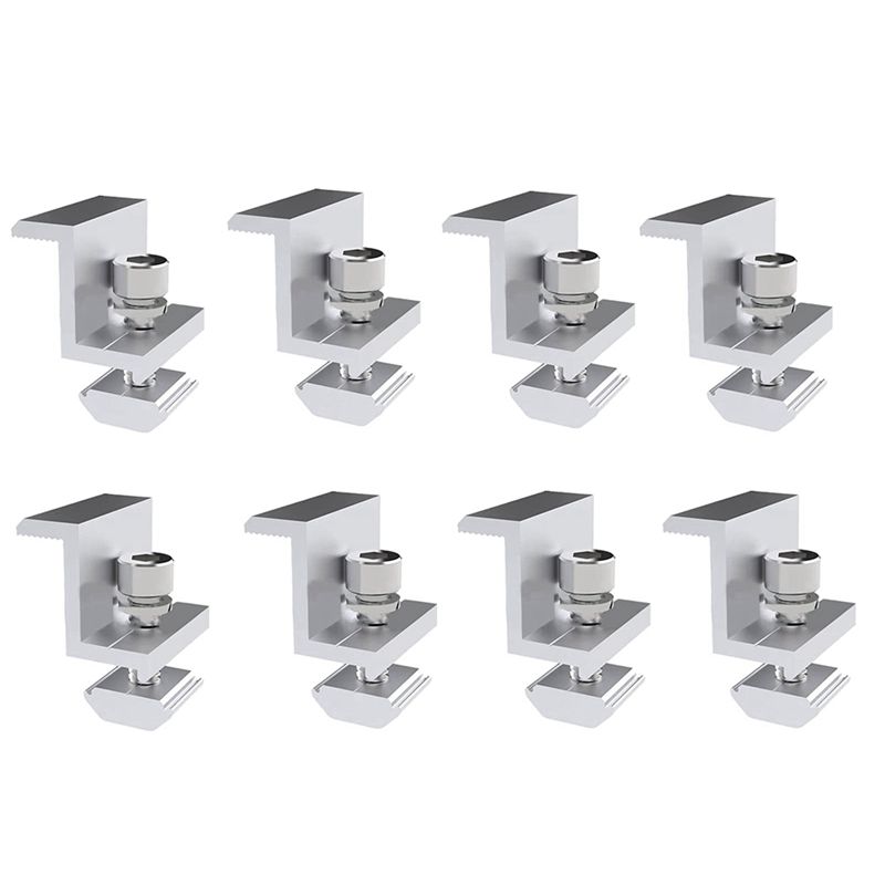 

8 Pieces Solar Panel Bracket Are Adjustable, Solar Mounting, Trapezoidal Sheet For Roof, RV, Bed, Camping