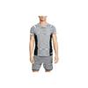 Loose Fit Crew Neck Short Sleeve T-Shirt Men Tops Gray DS9330