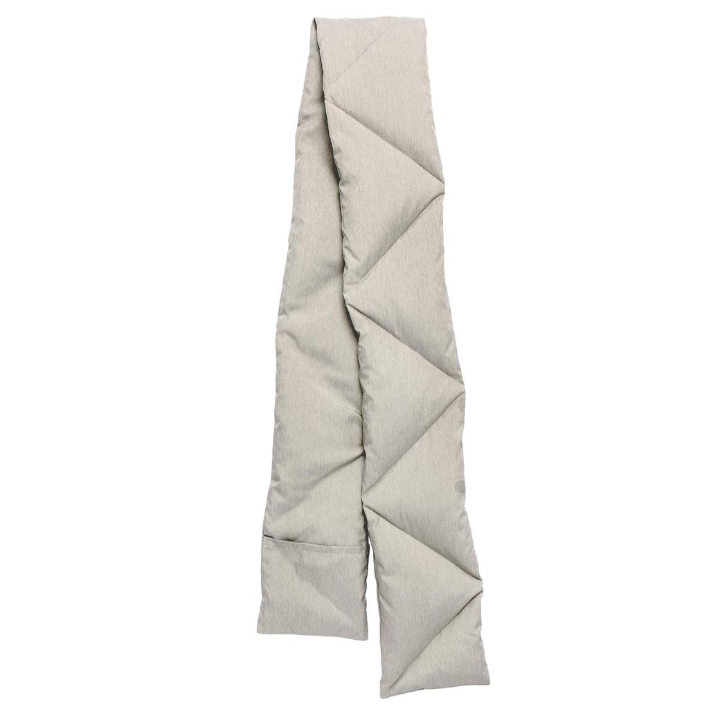 Nishikawa Premium Down One Size Fits Polish White Goose Made In Japan Scarf, Gray, All, 93% Down, KS98709004GR,