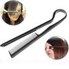 Peine en V para peluquería, peine clasificador de cabello, peine recto, clip, peine de peinado, peine alisador, herramientas para el cabello, peine de distribución para el hogar