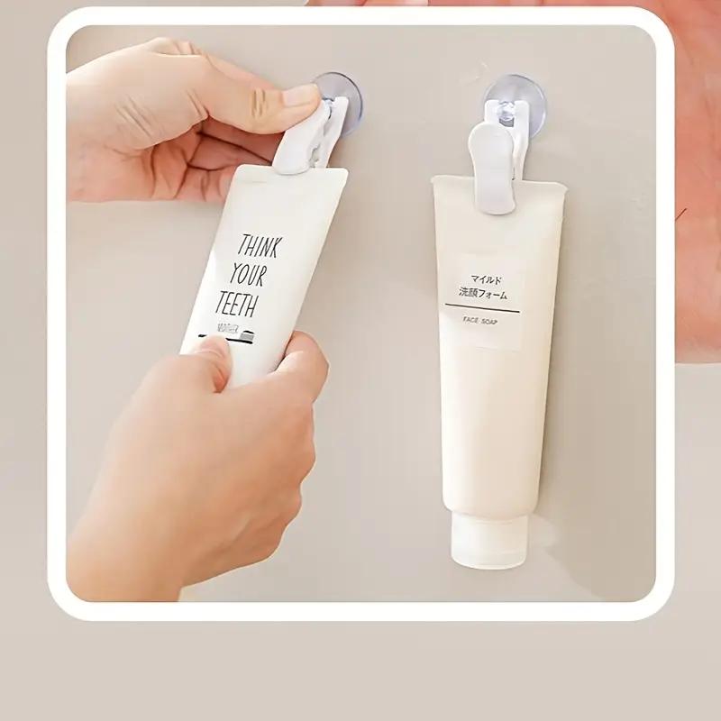 1/4PCS Multifunctional Bathroom Towel Storage Clip Kitchen Small Hook Rotating Household Suction Cup Punch-free Clip