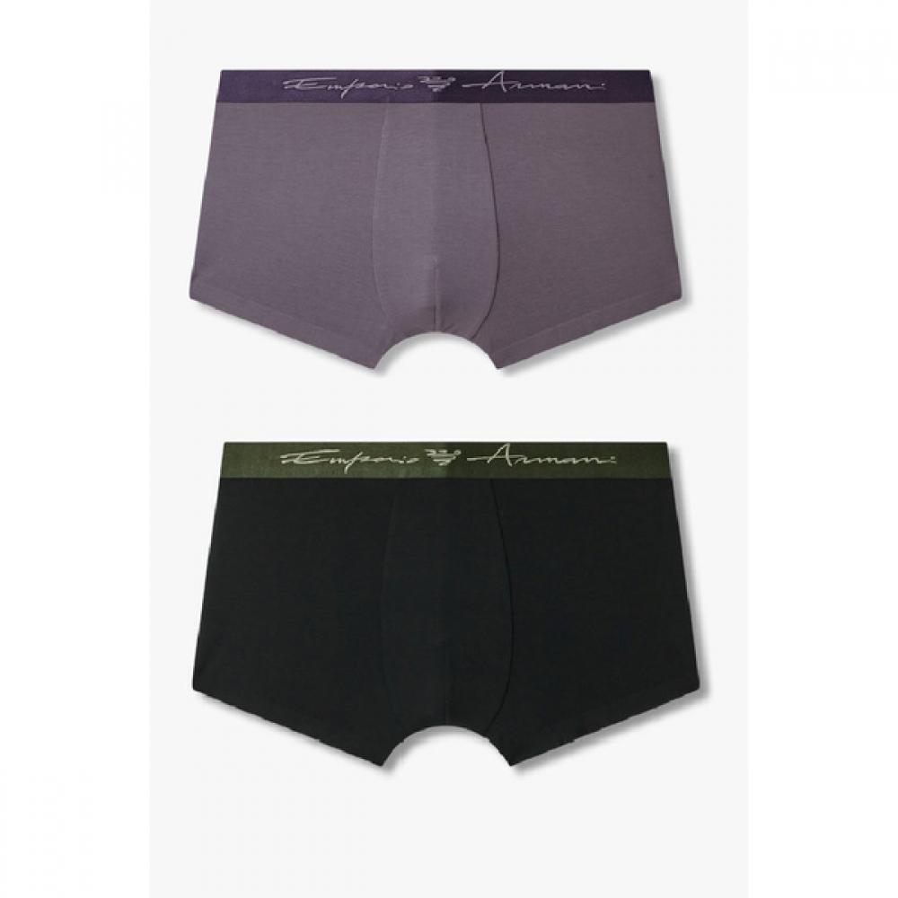 Emporio Armani Мужской S curSive Логотип Полосы Droz Набор из 2  0815112024  0815112027 S(95)