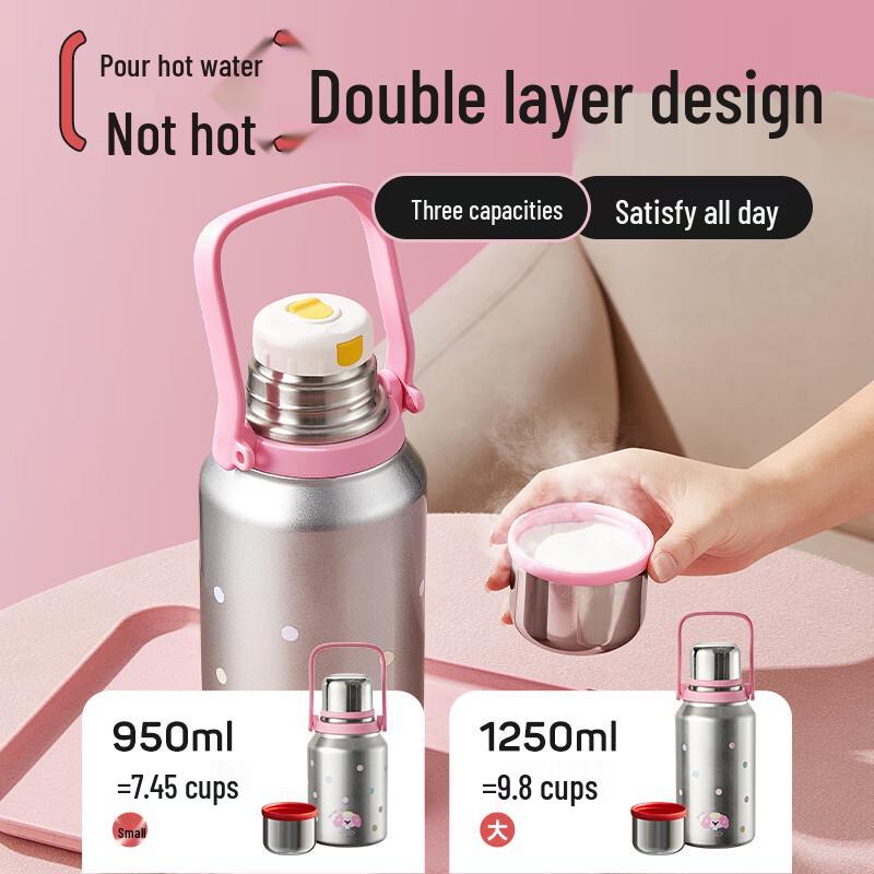 Wushengwu 316L Stainless Steel Ceramic-Lined Insulated Thermos