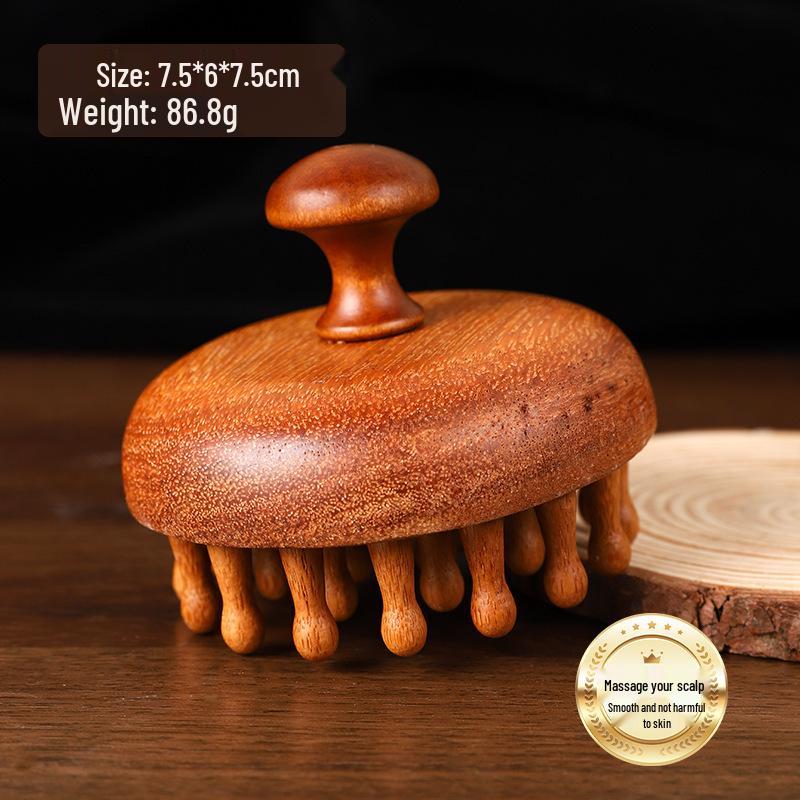 Portable Beech Wood Meridian Massage Brush for Abdomen, Legs, and Body Shaping