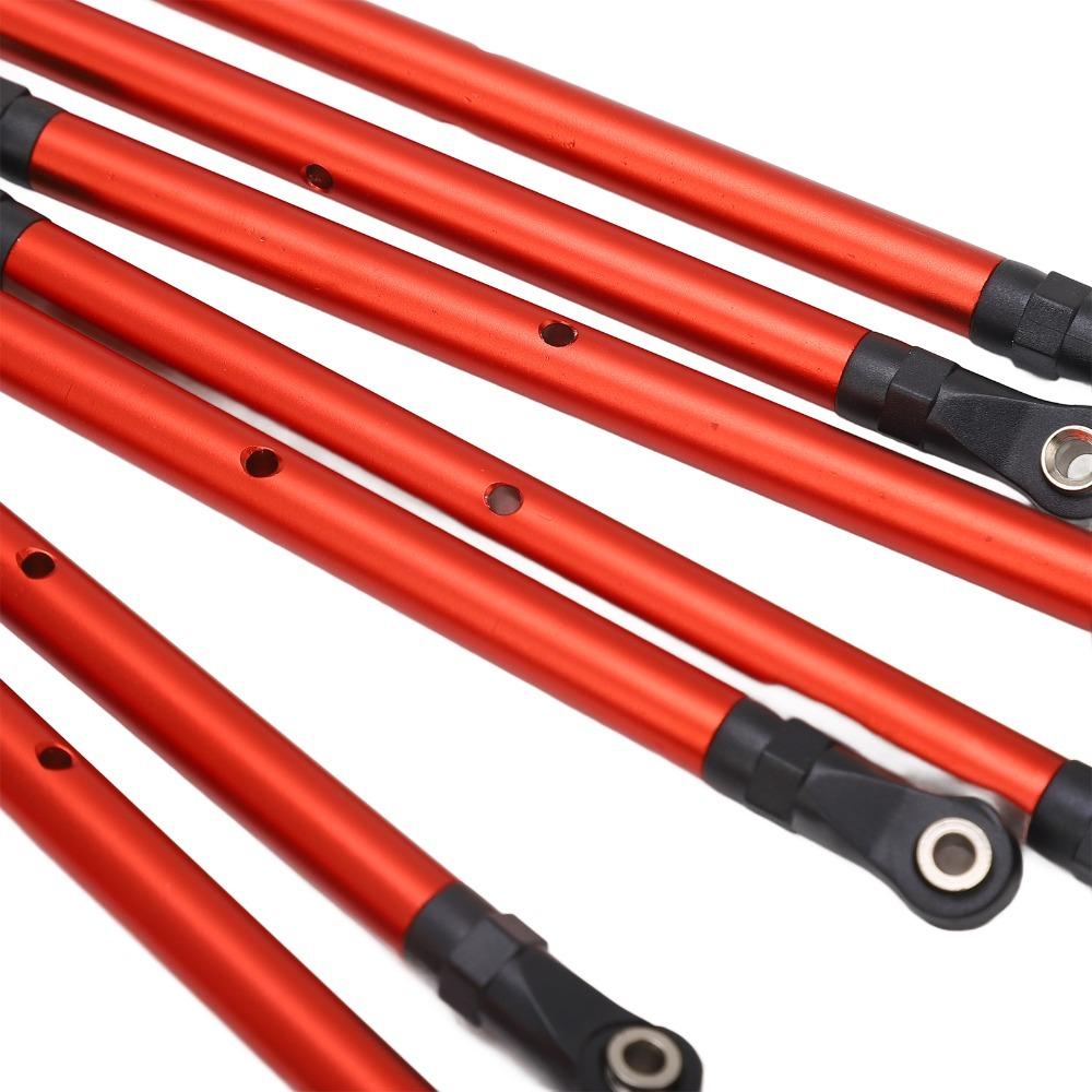 8Pcs RC Cars Accessories RC Link Rod Kit for Axial SCX10 1/10 RC Crawler For RC Crawler