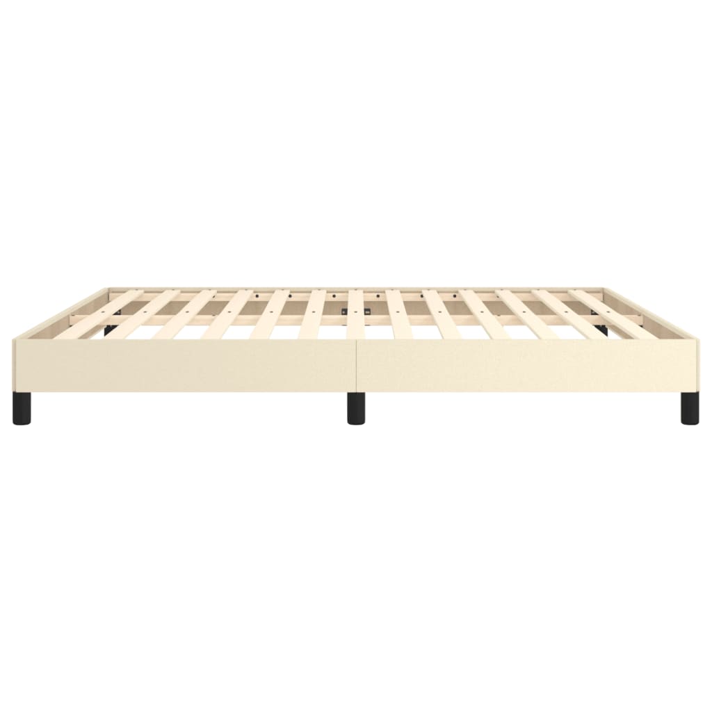 Bed Frame Cream 160x200 cm Faux Leather