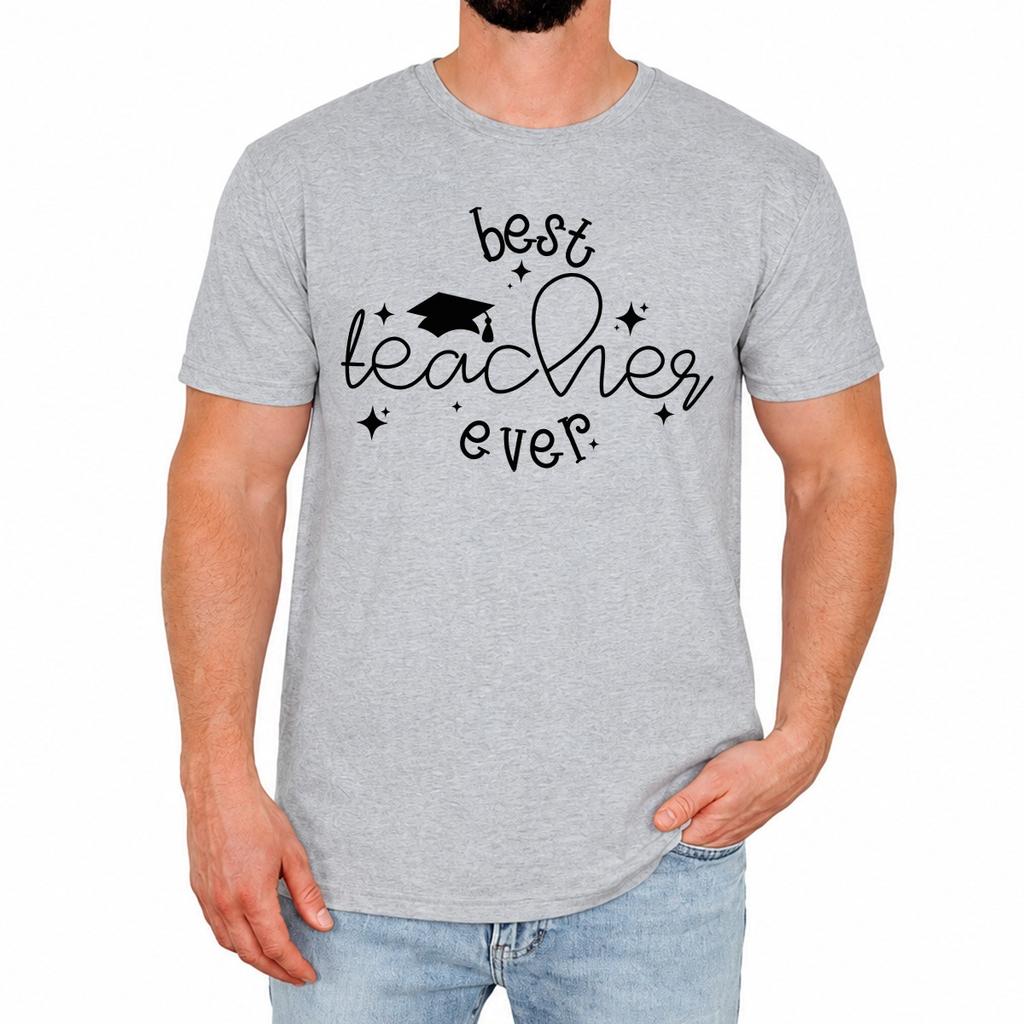Teacher Ever Mens T-Shirt Cute Teacher Funny Cartoon Appreciation Gift