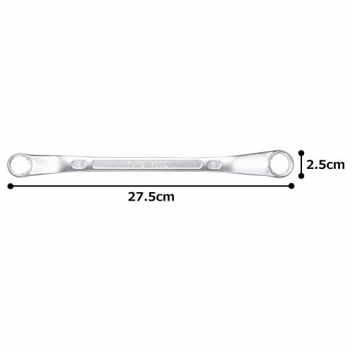TONE Long Box Wrench (45°) M45-1618 Width across flats 16 x 18 mm