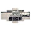 Toyota Supra MK3 Drift Cars Canvas 5 Piece Five Panel Print Modern Wall Art Poster Picture Home Decor Gift For Him For Her