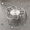 Reusable Mini Steam Rack Raised Leg Structure Steaming Rack Durable Small Pot Rack  Rice Cooker Use