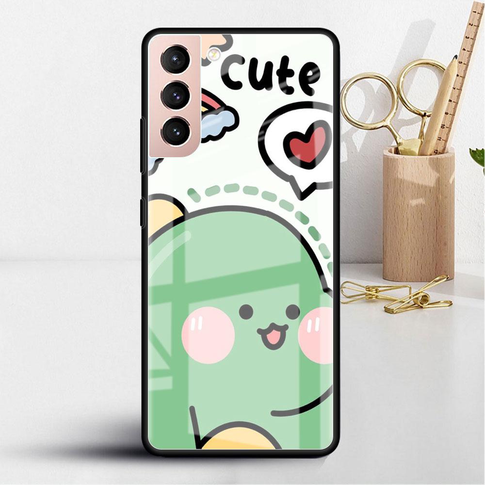 

Стеклянный чехол с рисунком динозавра для Samsung Galaxy S22 S20 FE S21 Plus, чехол для телефона S10 5G S9 Note 20 Ultra 10 Lite Shell Samsung S22 Ultra 5G