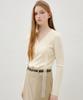 Ollibeudeollibeu Frill-Trimmed Hem Tie Pullover Ok6Sp1700
