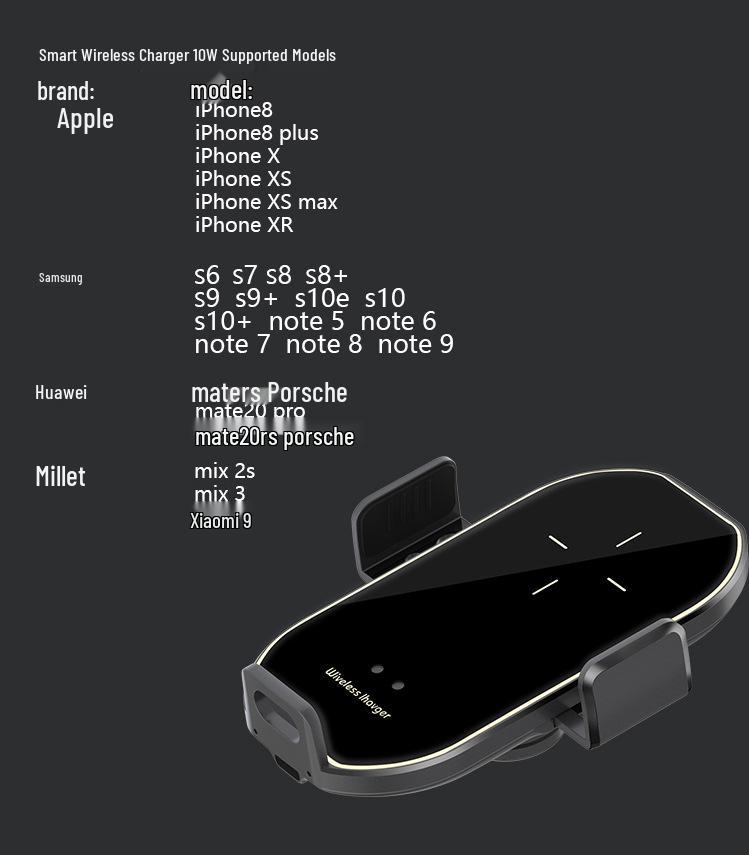 Original A7 Car Phone Holder: Intelligent Infrared Sensor & Wireless Charger for All Smartphones