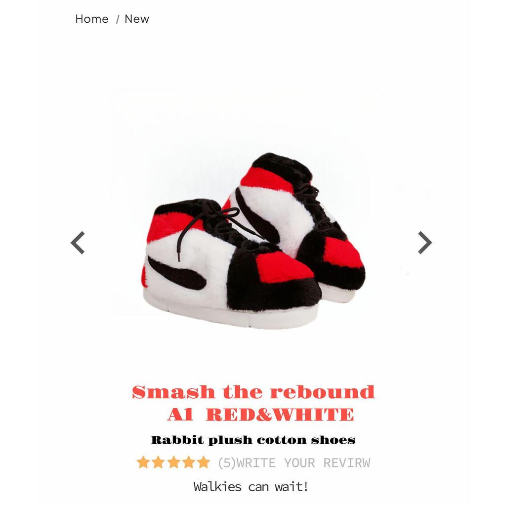 "Douyin-Inspired AJ1 Coconut Slippers: Retro Cotton Home Footwear for Couples"