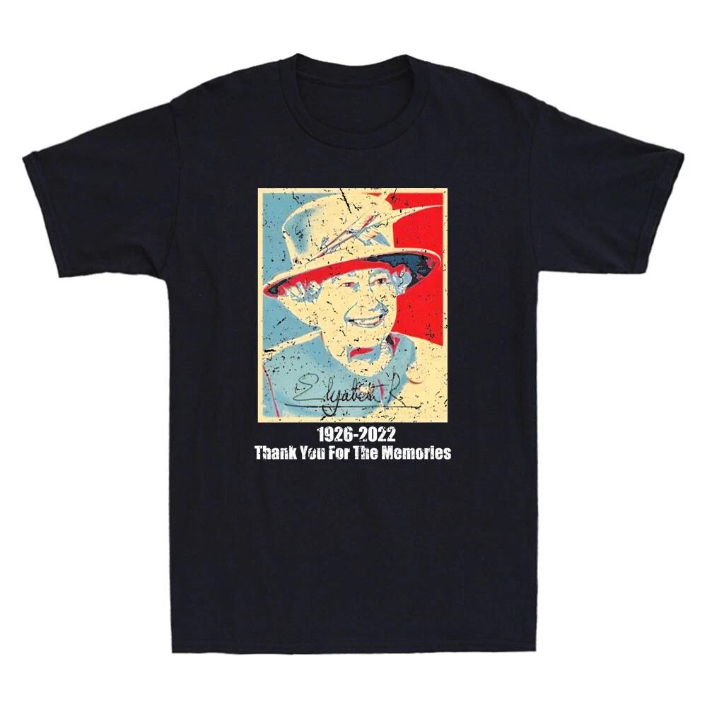 Queen Elizabeth II Thank You For The Memories 1926-2022 Vintage Men s T-Shirt S