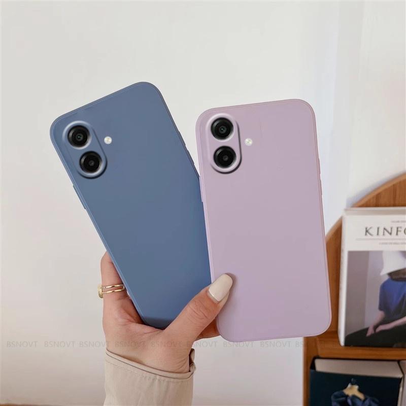 Pro Samsung A07 Pouzdro Kryt Samsung Galaxy A07 Capas Zadní Nárazník Telefonu Originální Tekutý Silikon Měkké TPU Fundas Samsung A07 A 07