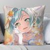 Hikawa Hina Anime BanG DDream Pillow Case Fashion Square Pillowcase Bedroom Sofa Room Ins Decoration Leisure