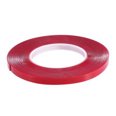 Nastro Biadesivo Adesivo per Nail Art 10m Pellicola Rossa Nastro Trasparente per Esposizione Unghie Lente Strumento Manicure