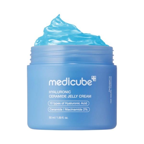 MEDICUBE Hyaluronic Ceramide Jelly Cream Face Cream 50ml Hyaluronic Acid Ceramide Hydrating Barrier Repair Korean Skincare