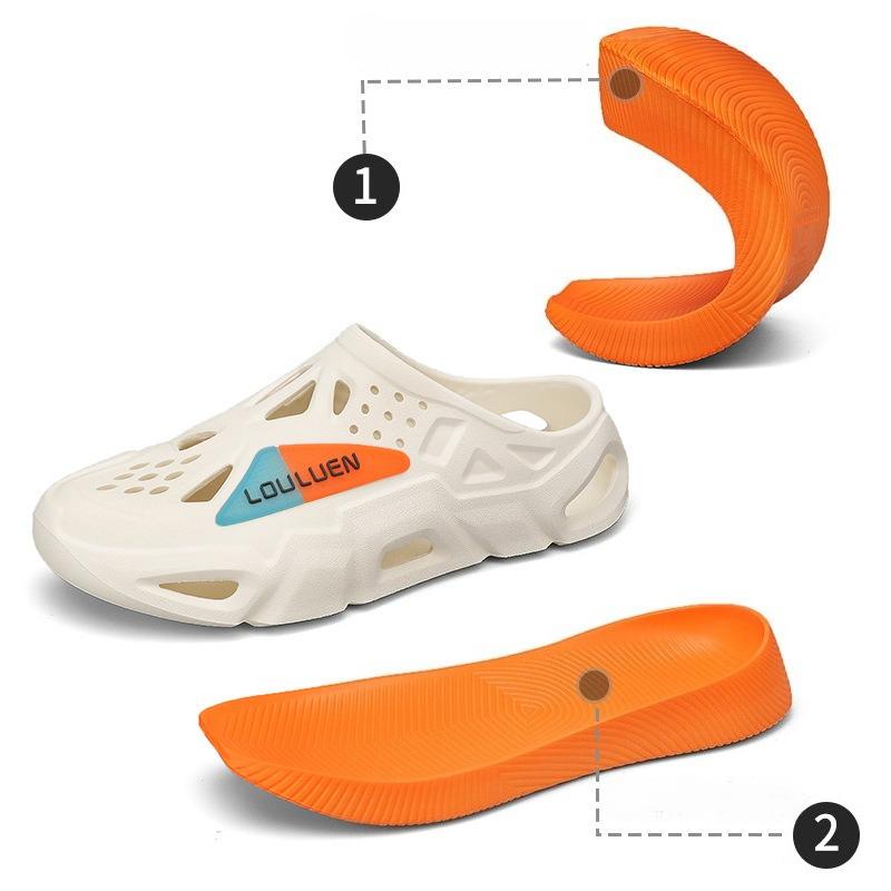 Fashion Platform Sandals Men Shoes EVA Slippers Soft Beach Sandals Man Summer Sandals New Male Sneakers Outdoor Flip Flops Home Clogs