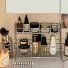 Minimalist Double-layer Storage Rack for Bathroom Sink for Storing Cosmetics Shower Gel Toiletries, Drainage Rack Storage Rack