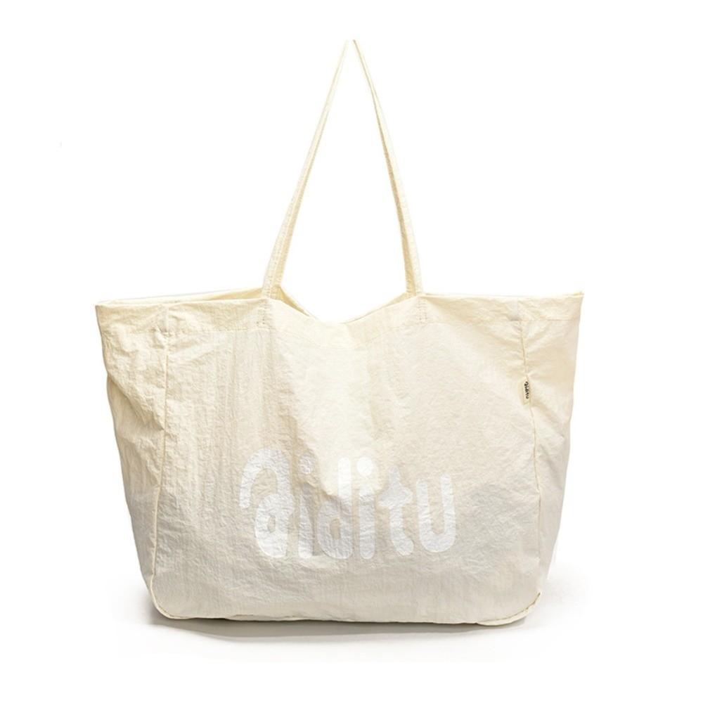 

Commuting Letter Shoulder Bag High Capacity Women s Handbag Korean Oversize Tote Bag Girls белый