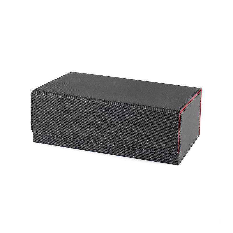 Hot-Selling Double Row 1200-Capacity PU Leather Magnetic Planet Card Game Box