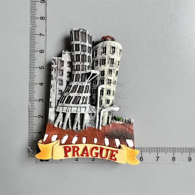 Magneți de frigider Republica Cehă Praga punct de reper clădire suvenir turistic autocolant magnetic frigider colecție de decorațiuni interioare cadou