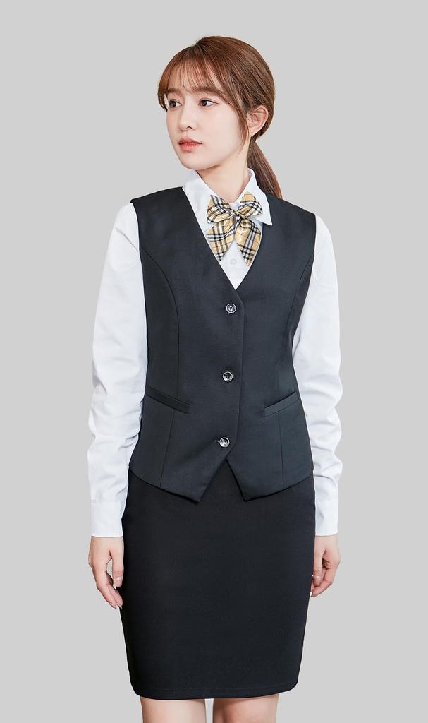 Office Lady Cosplay 4 Piece Set Authentic Office Worker Sexy Uniform Office Lady Costume Halloween Event Costume [Cedar Eight] Women's (M)