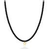 ELLE Jewelry Black Onyx Stone Necklace ELBRNN228