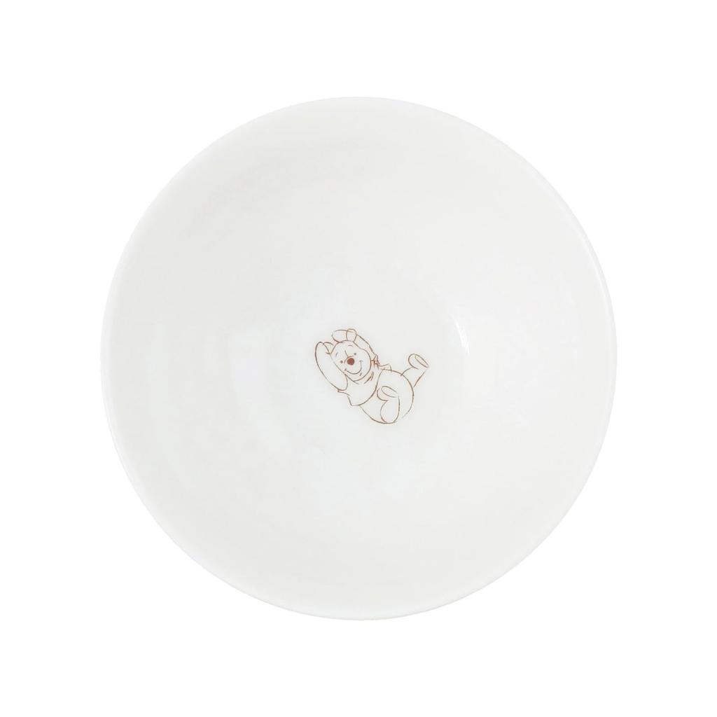 Disney the Microwave and Dishwasher Character Made In 116120 "Winnie Pooh" Children's Bowl, 10.5cm Diameter, Safe, Tableware, Children's Tableware,