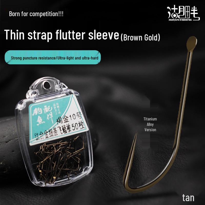 

Титановый сплав безбородочный летучий рукав - Прочная на разрыв рыболовная снасть для соревнований Size 4