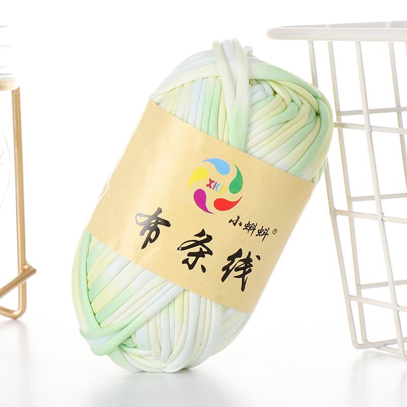 Needlework Knitting Crochet Yarn Printed Fabric Strips Line Colorful Segment Dyed Fabric Strips Line Handmade Diy Knitting Yarn Ball