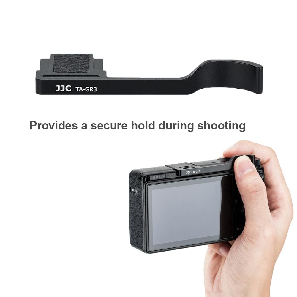 JJC Suport de deget metalic Suport de deget Ricoh Ricoh GR IIIx GR III GR3 GR III HDF GR3 HDF GR IIIx HDF GR3X HDF Pentru digital ușor de îmbunătățește ținerea camerei